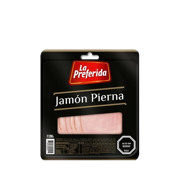 LA PREFERIDA JAMON PIERNA LP GRADO 1 PACK DE 10 UNIDADES DE 200G