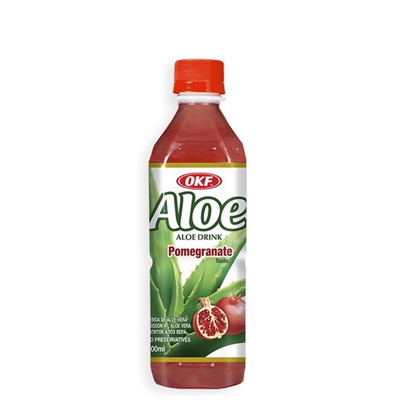 OKF JUGO ALOE GRANADA PACK DE 20 BOTELLAS DE 500CC.