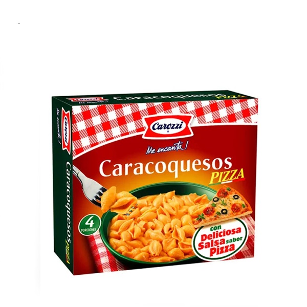 CAROZZI CARACOQUESOS PIZZA PACK DE 24 CAJAS DE 296G
