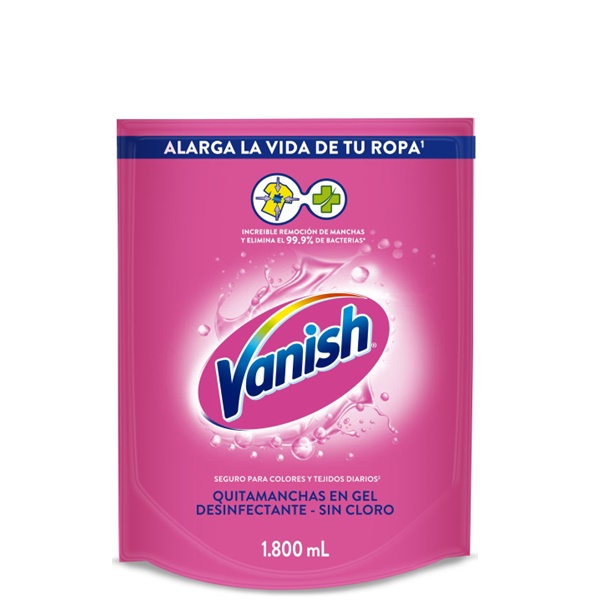 VANISH LÍQUIDO ROSA DOYPACK PACK DE 6 UNIDADES DE 1.8L
