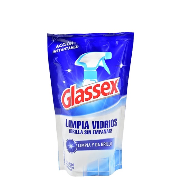 GLASSEX LIMPIA VIDRIOS DOYPACK PACK DE 12 ENVASES DE 420ML