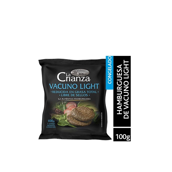 LA CRIANZA HAMBURGUESA DE VACUNO LIGHT PACK DE 56 UNIDADES DE 100G