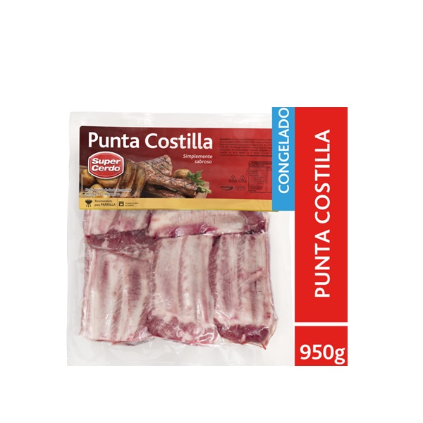 SUPER CERDO PUNTA COSTILLA PACK DE 10 DOYPACKS DE 950G