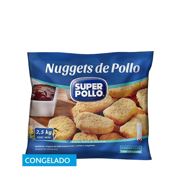 SUPER POLLO NUGGETS DE POLLO PACK DE 2 BOLSAS DE 2.5K
