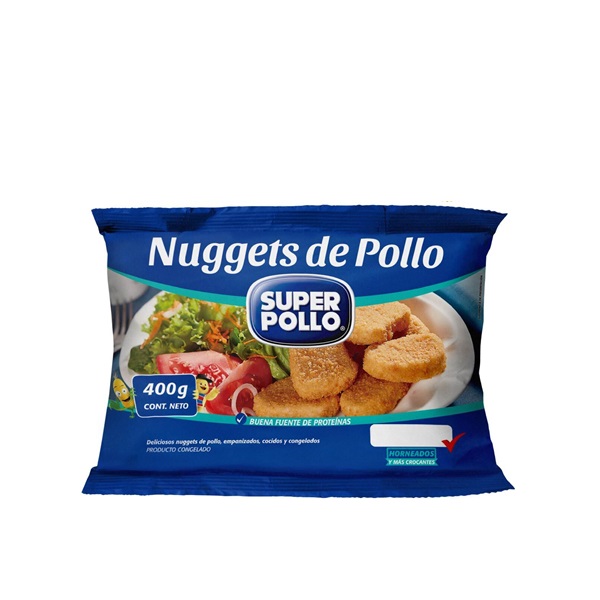 SUPER POLLO NUGGETS DE POLLO PACK DE 12 BOLSAS DE 400G