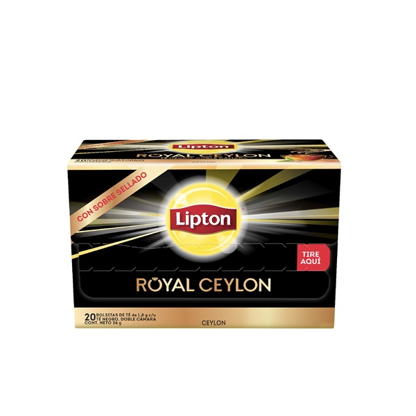 LIPTON TE ROYAL CEYLON PACK DE 24 CAJAS CON 20 BOLSAS.