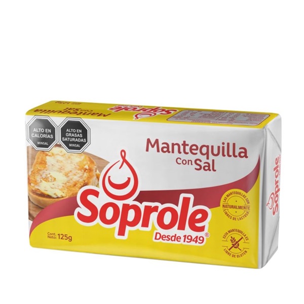 MANTEQUILLA SOPROLE PACK DE 80 UNIDADES DE 125G